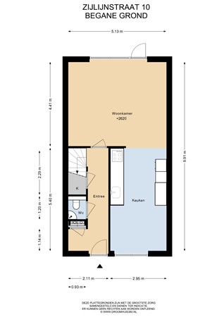 Floorplan - Zijlijnstraat 10, 1433 DC Kudelstaart